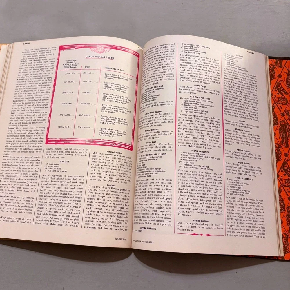Vtg 1965 Woman's Day Encyclopedia of Cookery Vol 2 retro Mid Century Foodie Gift